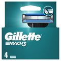1 & 10 Pack Gillette Mach3 Razor Refills for Men -4s Packs - Single Or Bulk Pack