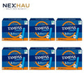 6 Pack Tampax Compak Super Plus Tampons With Applicator 18s x6 - Bulk Value Pack
