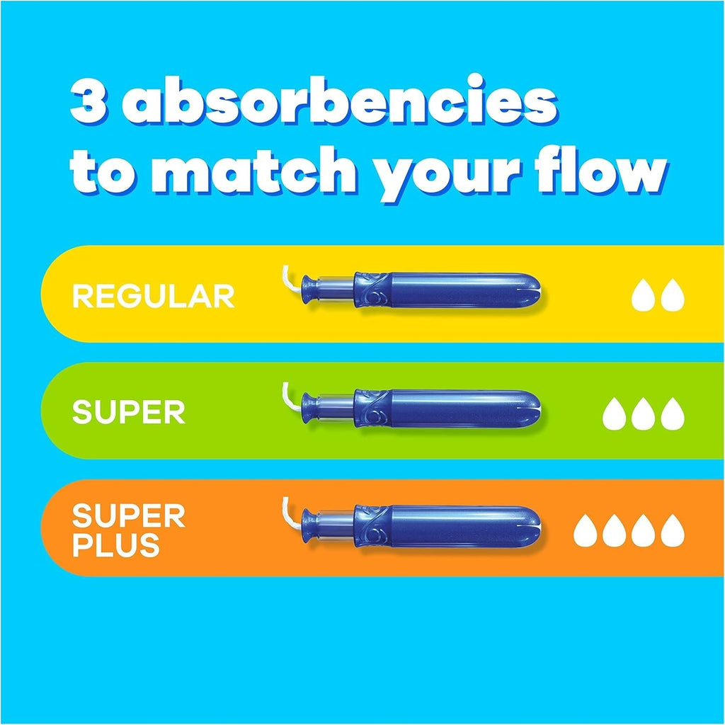 6 Pack Tampax Compak Super Plus Tampons With Applicator 18s x6 - Bulk Value Pack