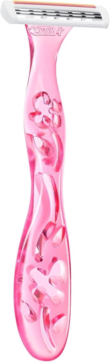 8 Pack BIC Miss Soleil Women's 3 Blade Disposable Razors 4s x8 - Bulk Value Pack