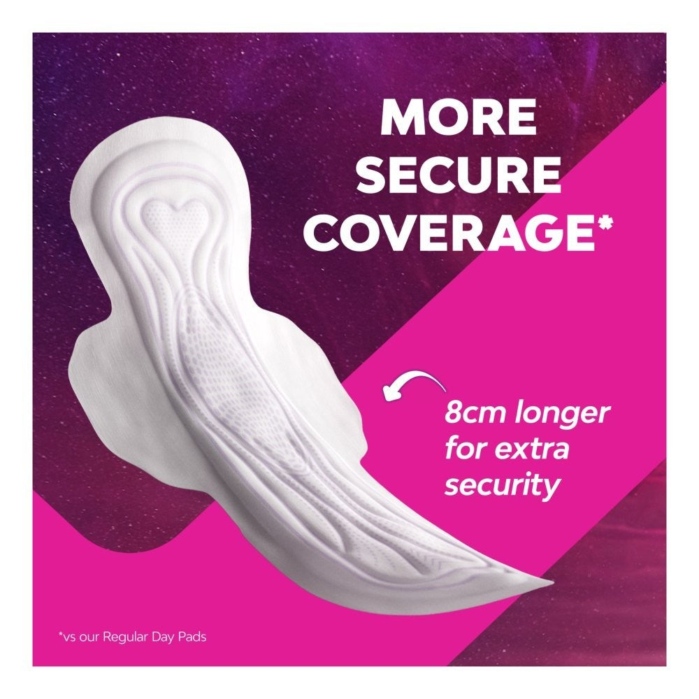 10 Pack Bodyform Total Protection Ultra Night Sanitary Towels Wings 8s x10 Bulk