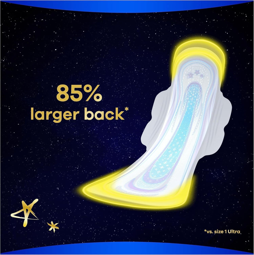 6 Pack Always Ultra Sanitary Towels Secure Night (S4) Wings 8s x6 - Bulk Value