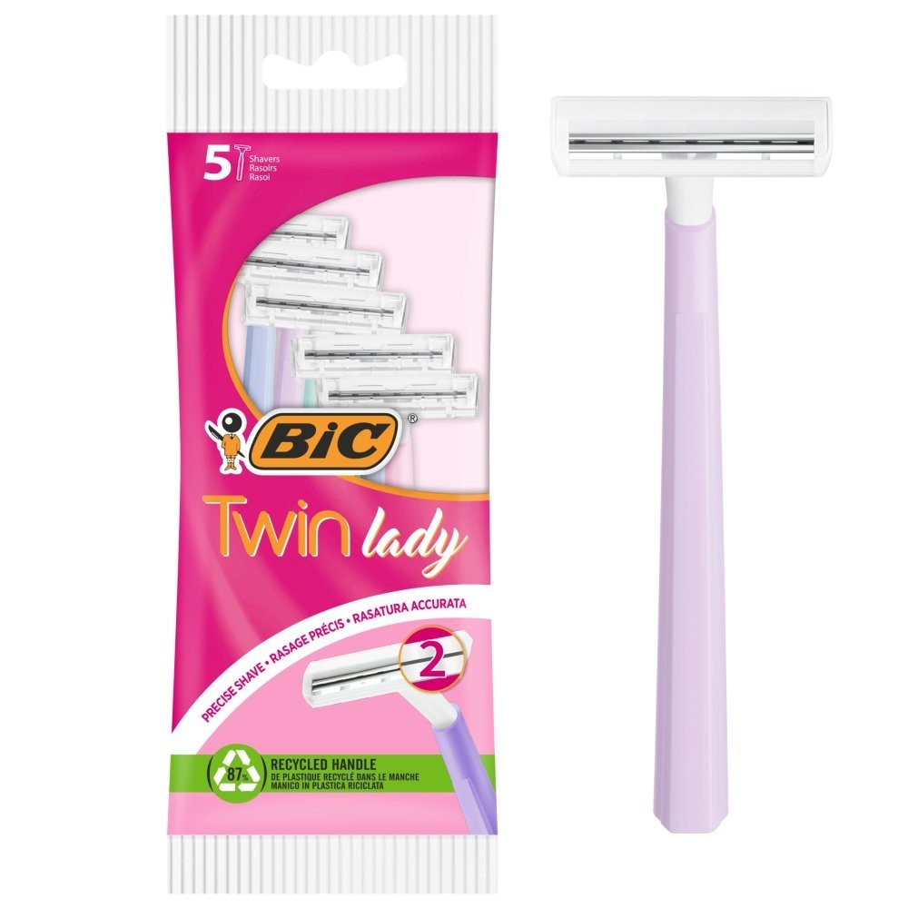 10 Pack BIC Twin Lady Razors 5s x10 - Value Pack Bundle
