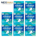 6 Pack Always Ultra Day Pads Normal (S1) Wings 13s x6 - 78 Pads Total - Bulk Buy