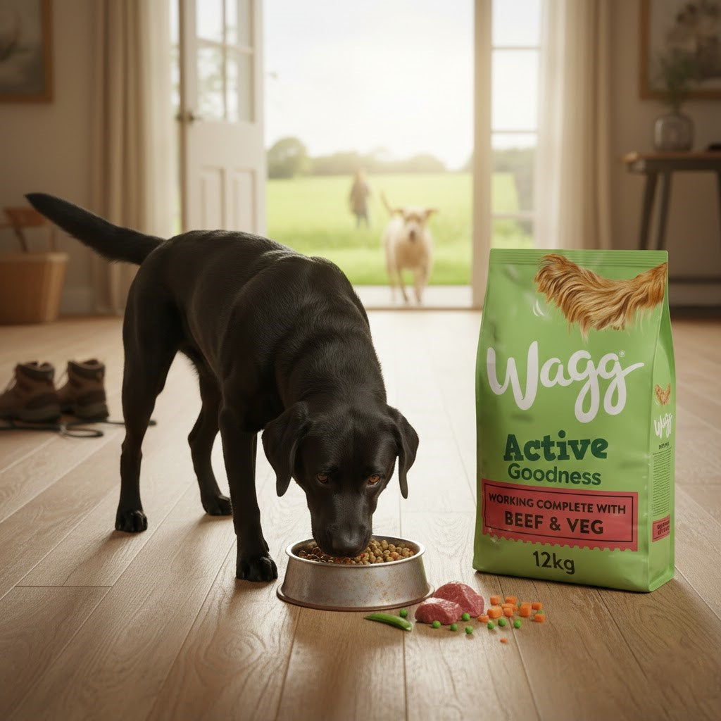 Wagg Active Goodness Working Complete Dry Dog Food – Beef & Veg or Chicken & Veg