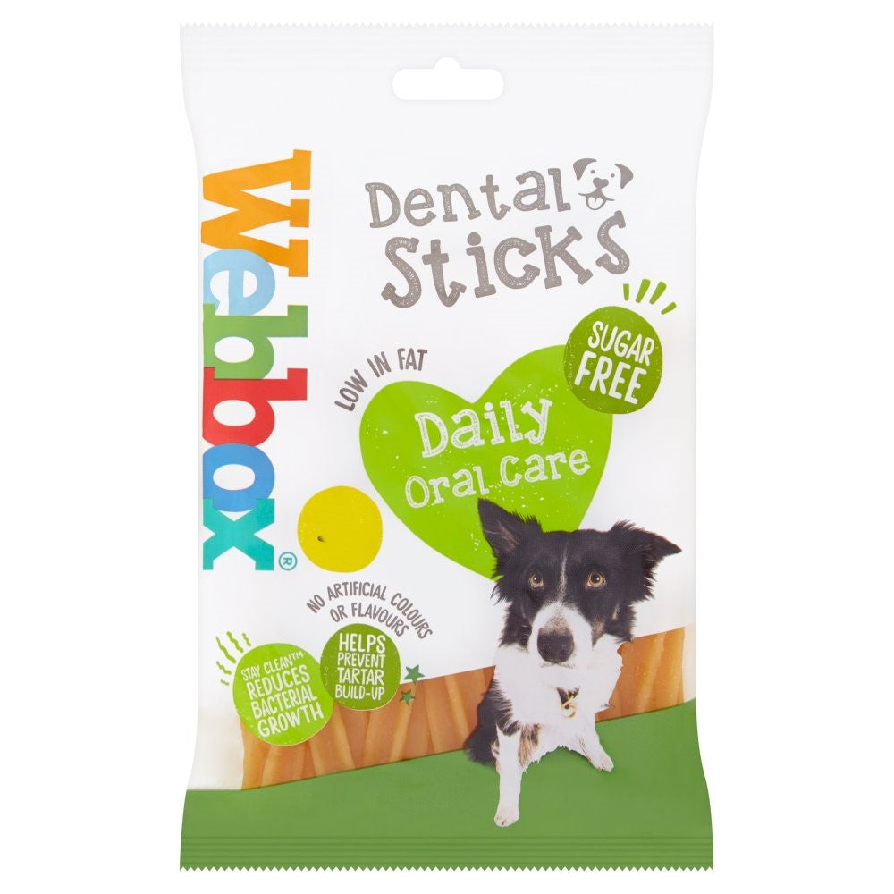 Webbox Dental Sticks | Daily Oral Care Dog Treats | 180g x 10 Pack