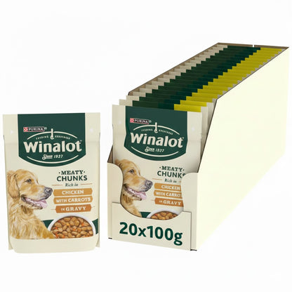 Winalot Meaty Chunks Wet Dog Food 100g x 20 Multipack