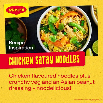 Maggi 2 Minute Authentic Malaysian Noodles – Curry or Chicken Flavor (5 Pack x 6)
