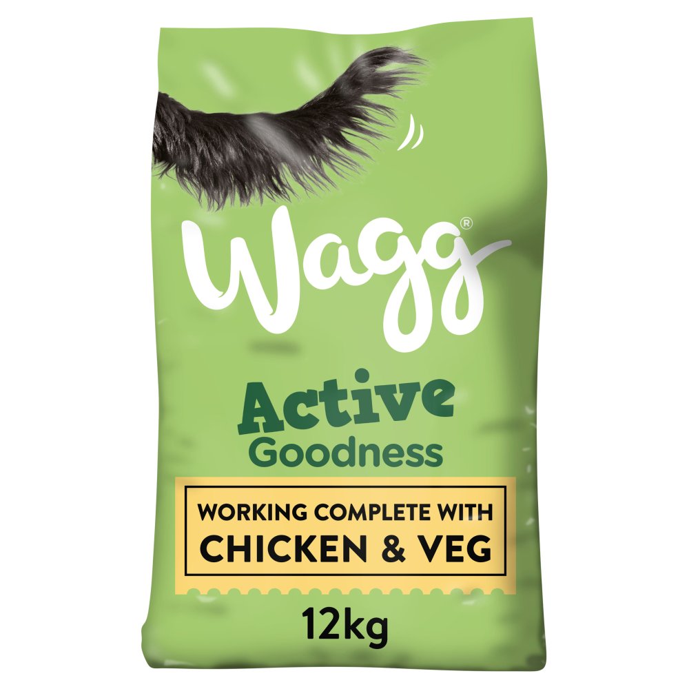 Wagg Active Goodness Working Complete Dry Dog Food – Beef & Veg or Chicken & Veg