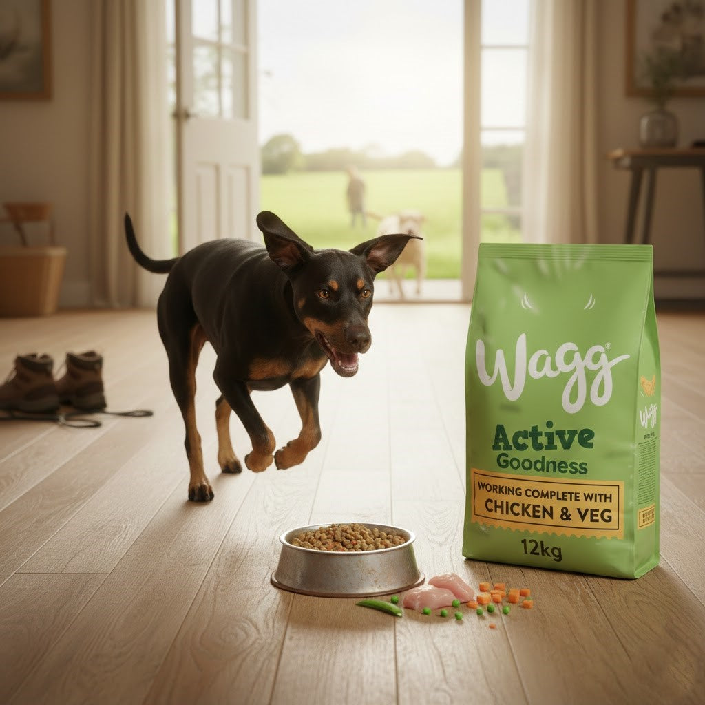 Wagg Active Goodness Working Complete Dry Dog Food – Beef & Veg or Chicken & Veg