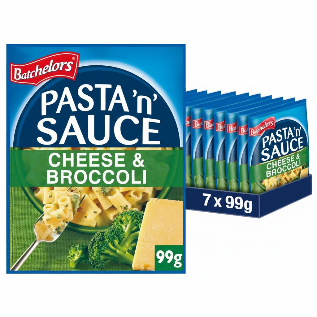 Batchelors Pasta 'n' Sauce – Multipack (7 x 99g Packs) – 4 Delicious Flavours