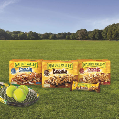 Nature Valley Protein Snack Bars - Peanut & Chocolate or Salted Caramel Nut (12 x 40g)