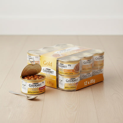 GOURMET Gold Wet Cat Food – Premium Multipack Selection (12 x 85g)