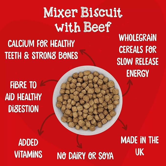 Webbox Mixer Biscuit with Beef - Choose Size: 2kg Single or 4-Pack Bundle