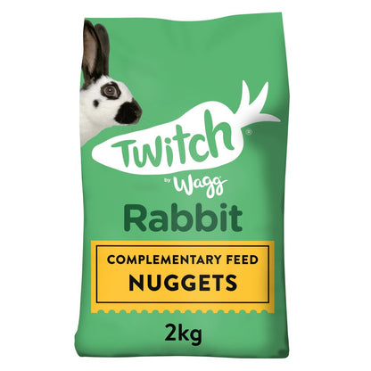 Twitch by Wagg Rabbit Nuggets – Premium Complementary Rabbit Feed - 2kg Packs