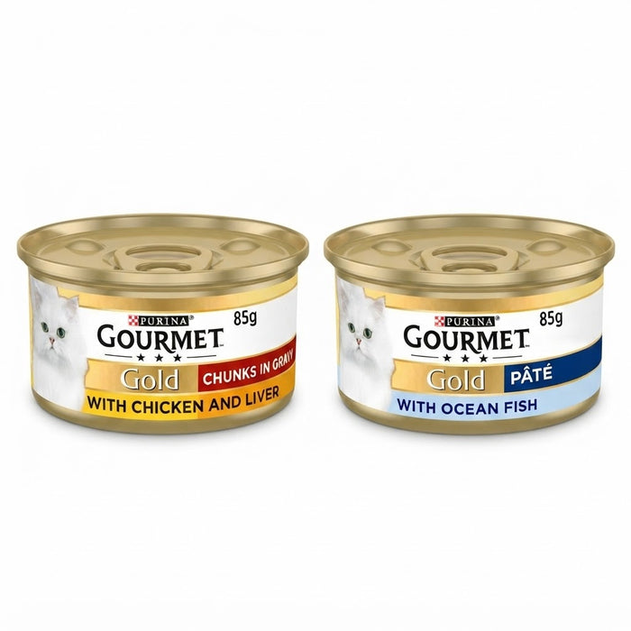 GOURMET Gold Wet Cat Food – Premium Multipack Selection (12 x 85g)