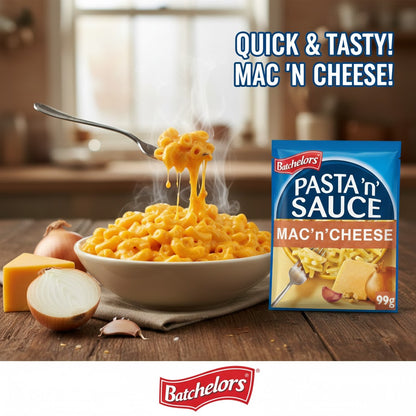 Batchelors Pasta 'n' Sauce – Multipack (7 x 99g Packs) – 4 Delicious Flavours