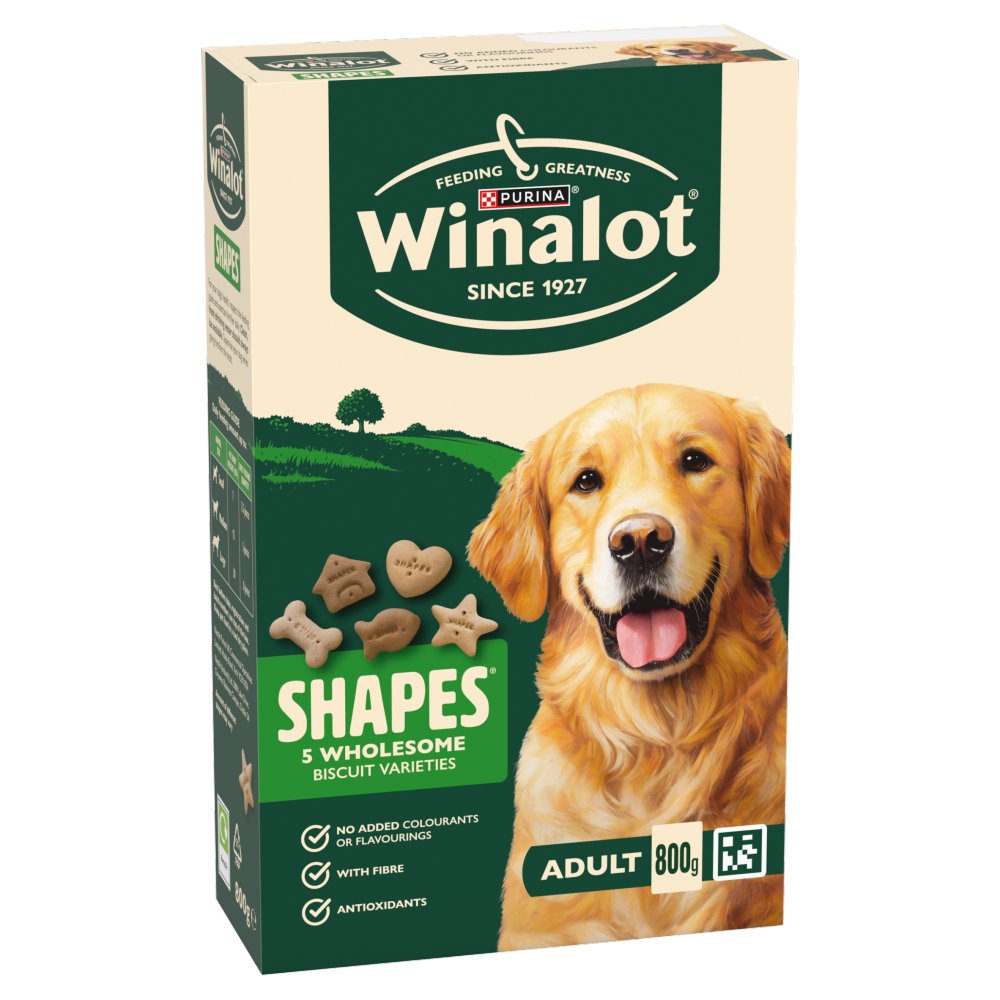 Purina Winalot Shapes Adult Dog Biscuits – 800g (5 Pack Bundle)