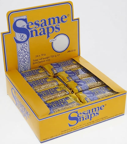 Sesame Snaps Original & Coconut – Gluten-Free Snack Bars (24 x 30g Multipack)