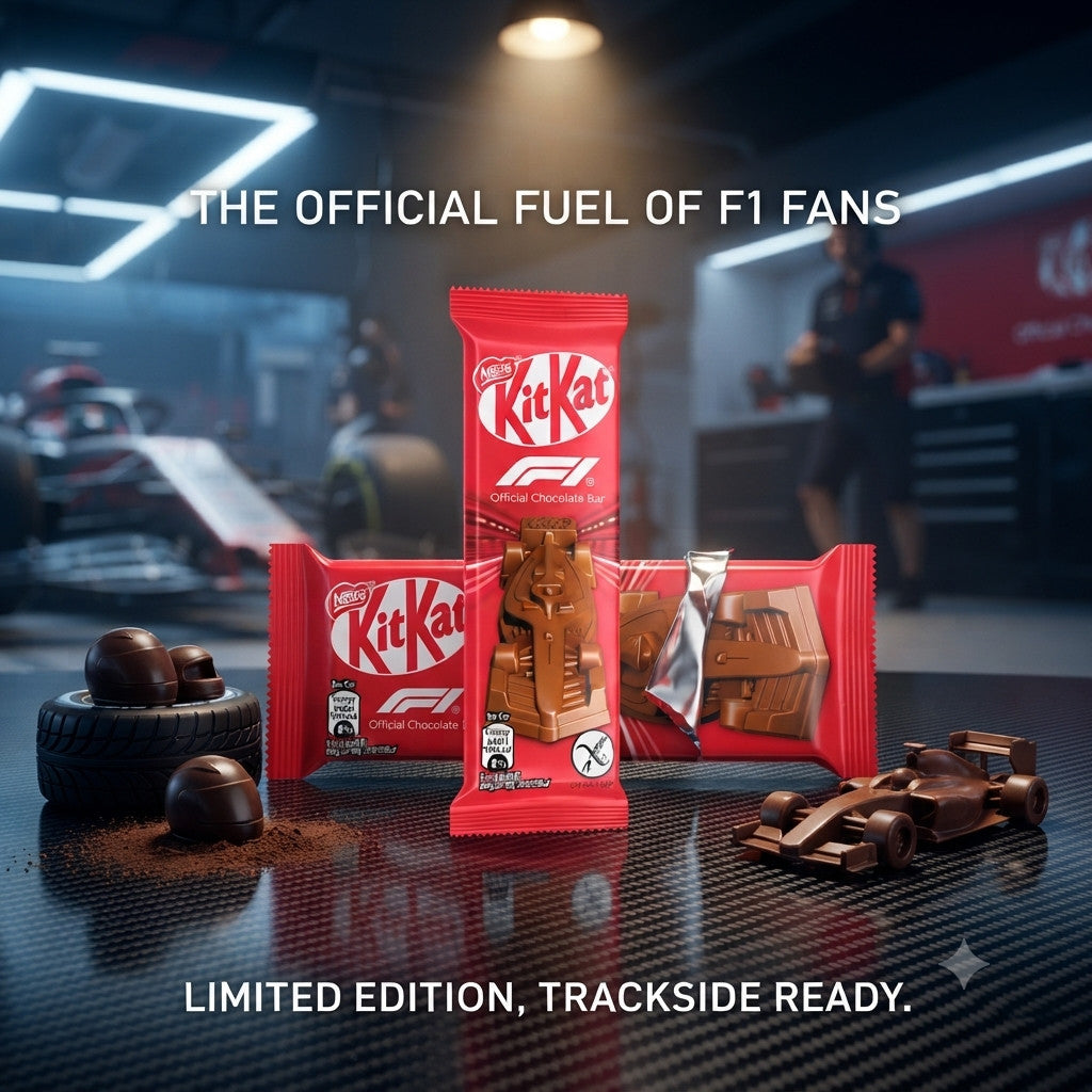 KitKat F1 Official Chocolate Bar Figure 29g x 30 Bulk Box Milk Chocolate Snack