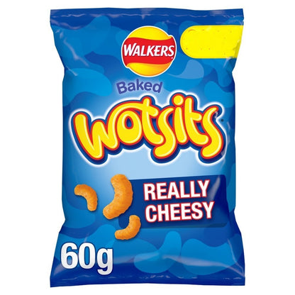 Walkers Wotsits Giants Sharing Crisps 60g x 18 | Really Cheesy or Sweet & Spicy