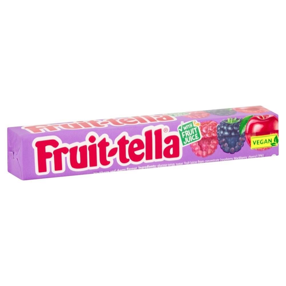 Pack of 40 or 320 Fruit-tella Chewy Toffees Candy Bulk Pack 41g Vegan Fruit