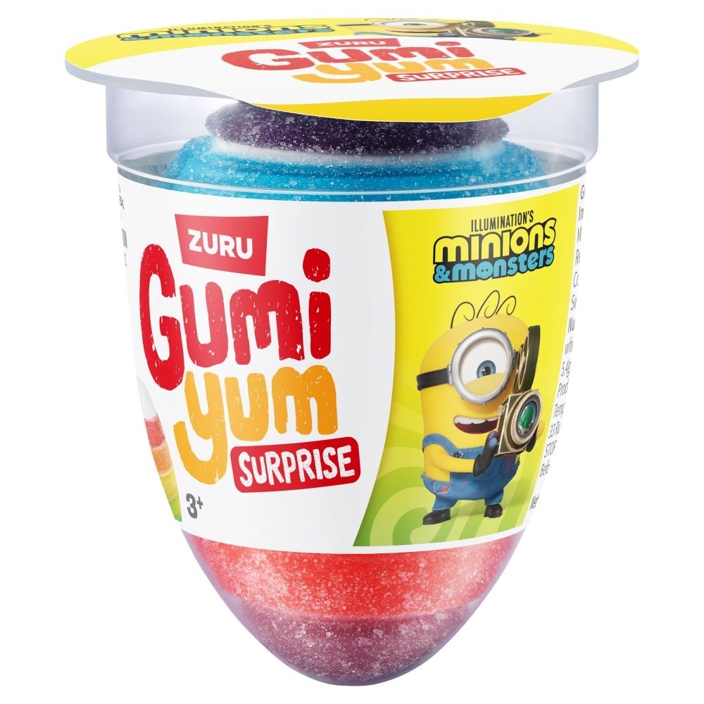 Zuru Gumi Yum Surprise Minions & Monsters Gummy Candy 26g x 18 | Toy Surprise