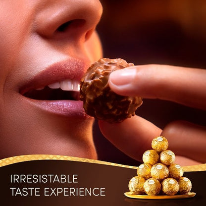 Ferrero Rocher Milk Chocolate Hazelnut Pralines Treat Pack T3 37.5g x16 Display