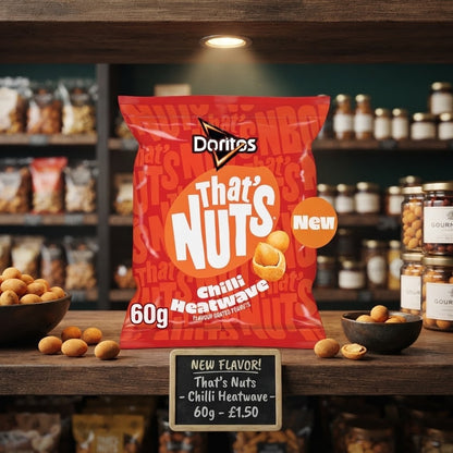 That's Nuts Doritos Chilli Heatwave Coated Peanuts 60g x 16 | Vegetarian