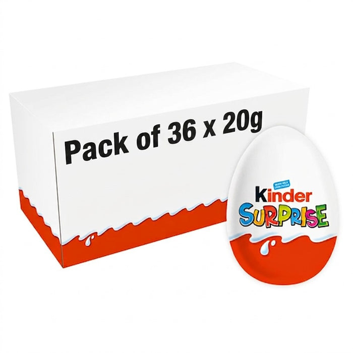 Kinder Surprise Milk Chocolate Eggs 20g x 36 | Toy Inside