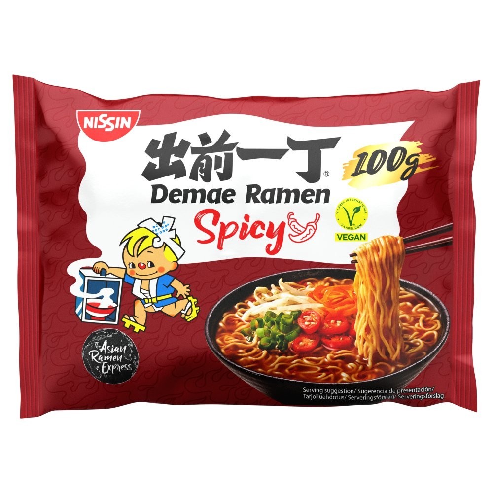Nissin Demae Ramen Instant Noodles 100g x 10 | Spicy, Chicken or Sesame