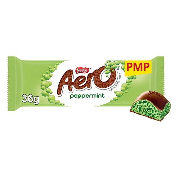 36g Aero Peppermint Milk Chocolate Bar Single & 4 Pack Multipack Bulk Box