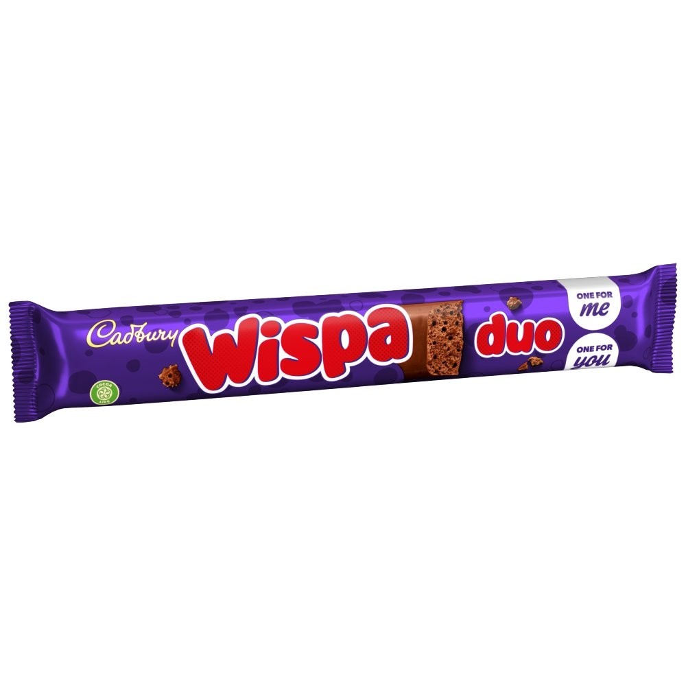 Cadbury Duo Chocolate Bars Bulk Box 32 x Wispa, Boost, Double Decker, Starbar
