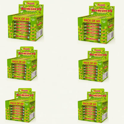Swizzels Refreshers Sour Apple Chew Bars 18g x 60 | Fizzy Sherbet Centre