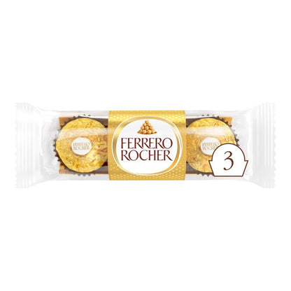 Ferrero Rocher Milk Chocolate Hazelnut Pralines Treat Pack T3 37.5g x16 Display