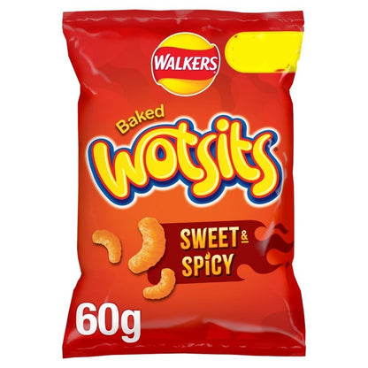 Walkers Wotsits Giants Sharing Crisps 60g x 18 | Really Cheesy or Sweet & Spicy