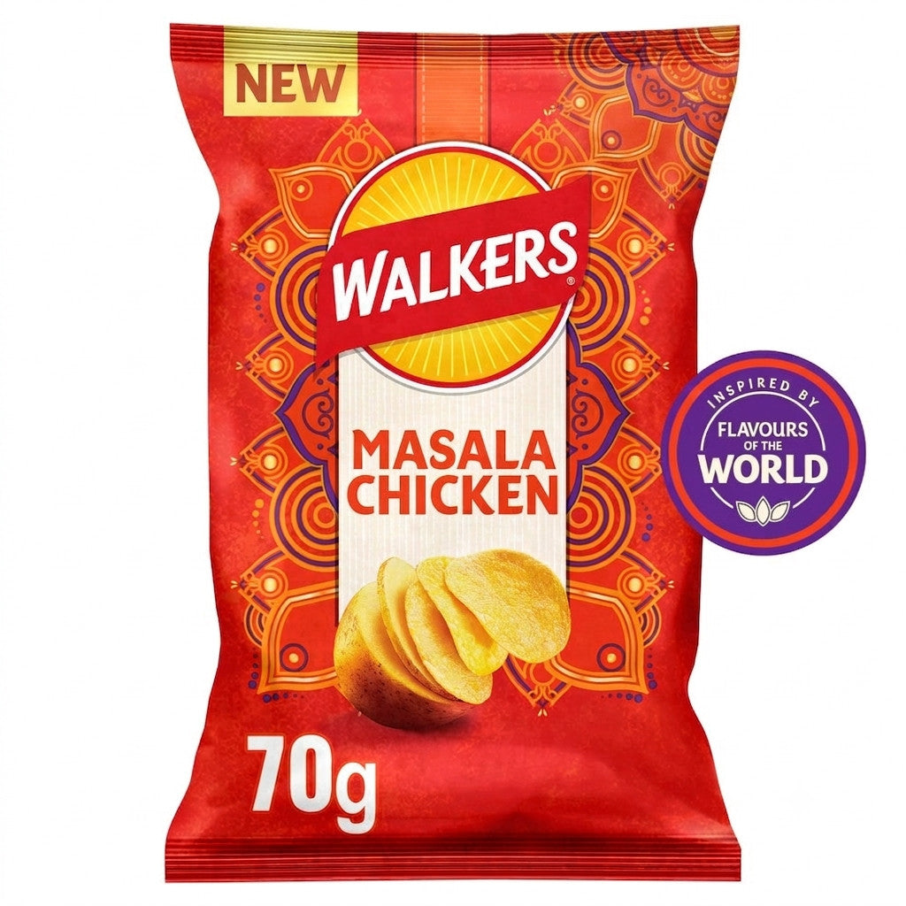 Walkers Sharing Crisps Variety Bundle 70g x 18 | 4 World Flavours