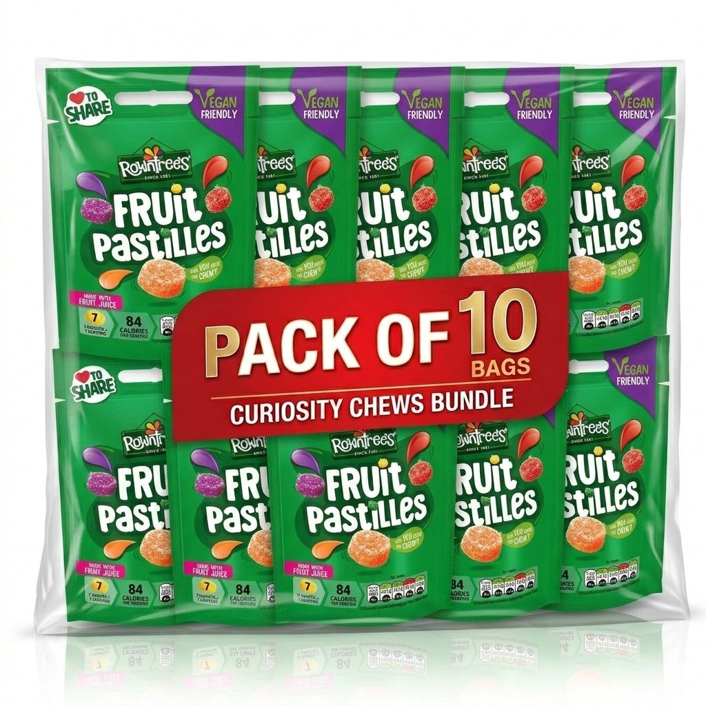Rowntree's Fruit Gums & Jelly Sweets Variety Pack 120g x 50 | 5 Favourite Varieties