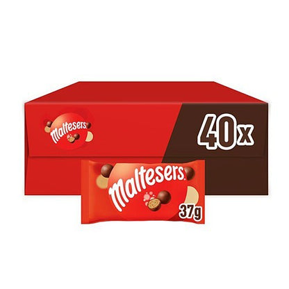 Maltesers Milk Chocolate Treat Bags Bulk Box - 37g, 68g, 93g Multi Pack Options