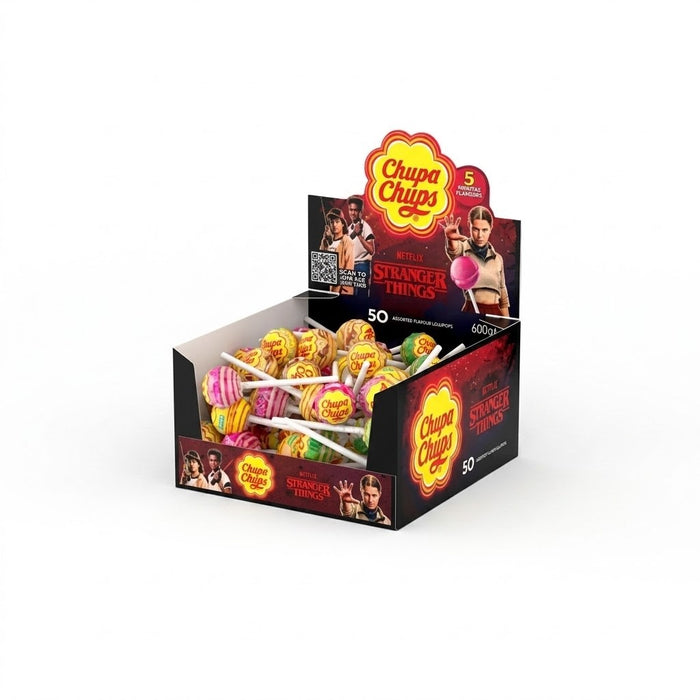 Chupa Chups Stranger Things Lollipops 10g x 50 | Assorted Flavours