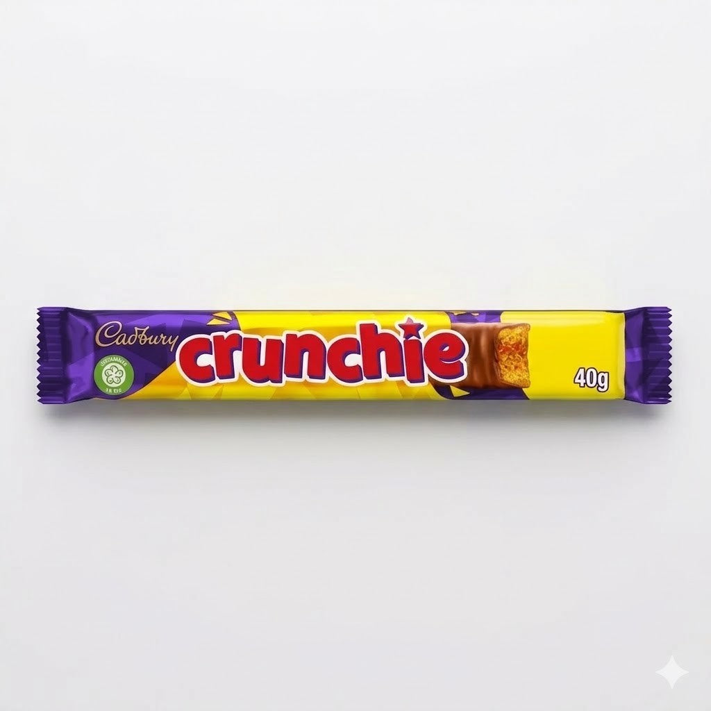 Cadbury Chocolate Bars Bulk Box 48x - Crunchie, Boost, Double Decker, Curly Wurl