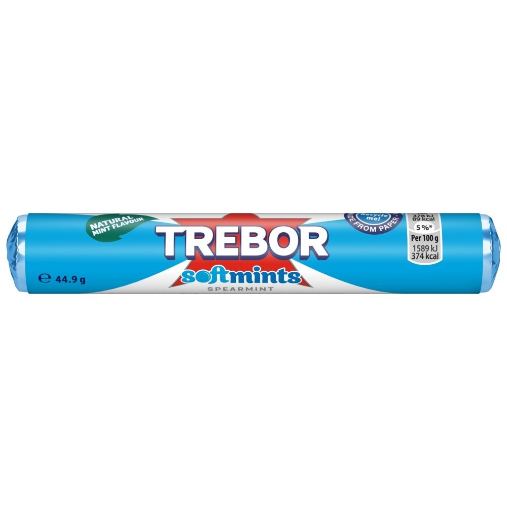 Trebor Mint Rolls 40 Pack | Extra Strong Peppermint or Softmints