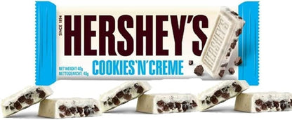 Hershey's Cookies 'N' Creme Bar Variety Pack 15g, 40g, 90g Bulk Box UK Confectionery