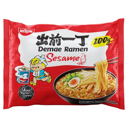 Nissin Demae Ramen Instant Noodles 100g x 10 | Spicy, Chicken or Sesame