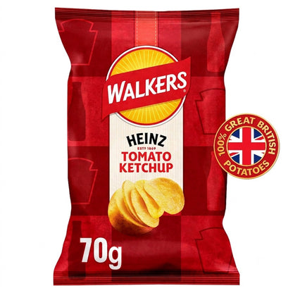 Walkers Sharing Crisps Variety Bundle 70g x 18 | 4 World Flavours