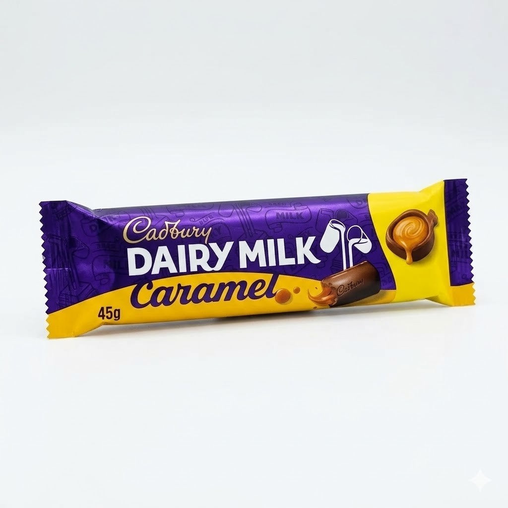 Cadbury Dairy Milk Chocolate Bars Bulk Box 48x - Original, Caramel, Wholenut, Fr