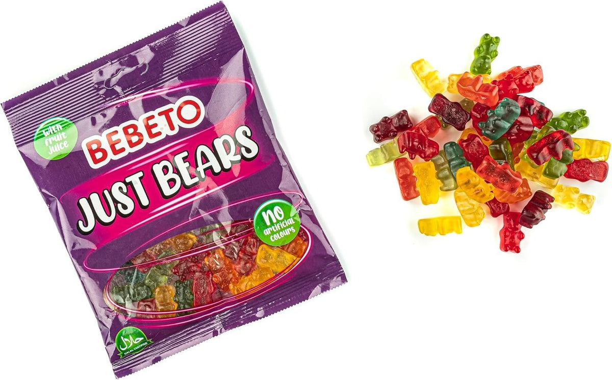 Bebeto Jelly Sweets 150g | Fizzy Watermelons, Rings, Strawberries, Worms & Bears