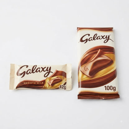 Galaxy Smooth Milk Chocolate Bar Bulk Box Bulk Buy Variety Sizes 42g / 100g x 24