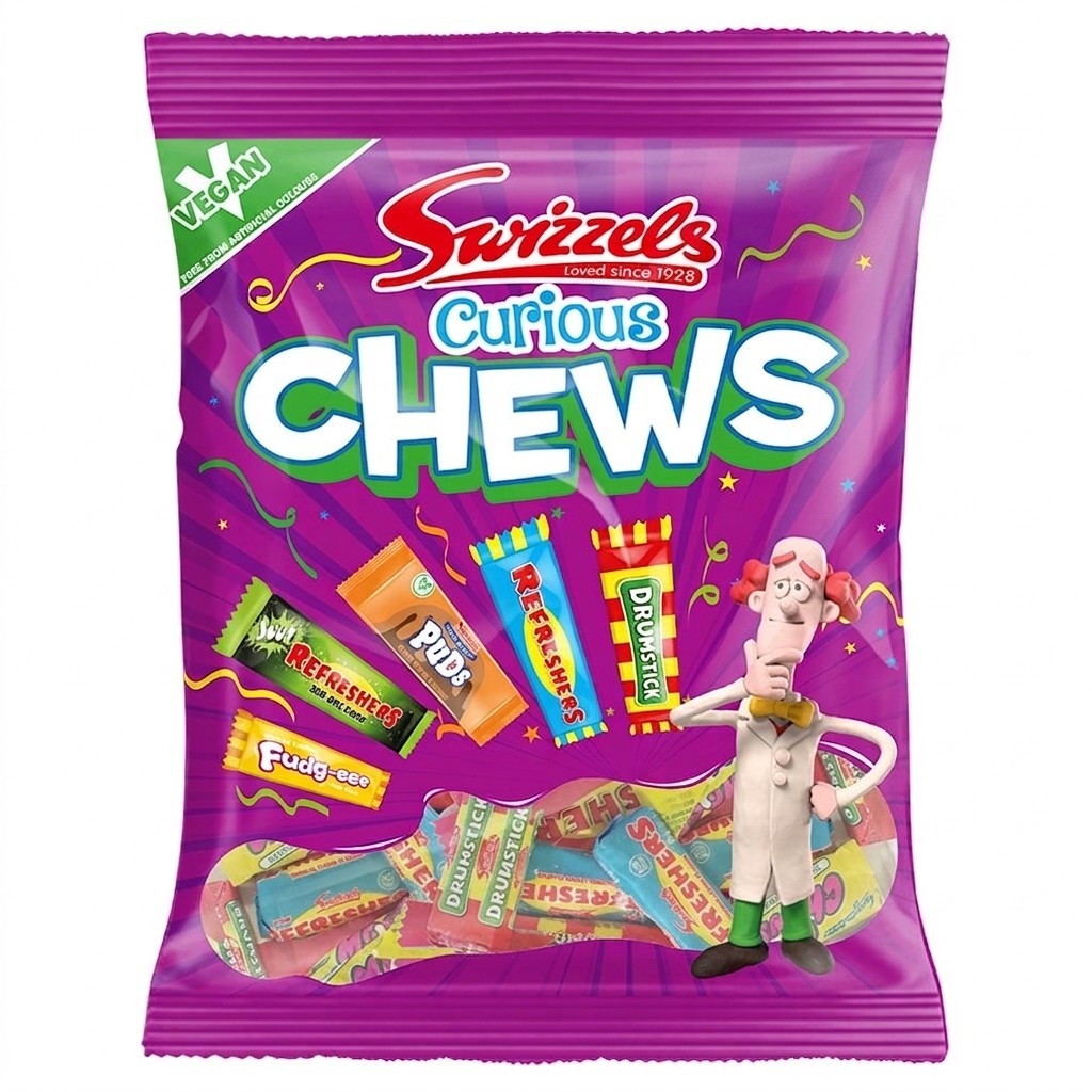 Swizzels Sweet Variety Pack 36 Bags | Scrumptious, Refreshers Choos & Curious Chews