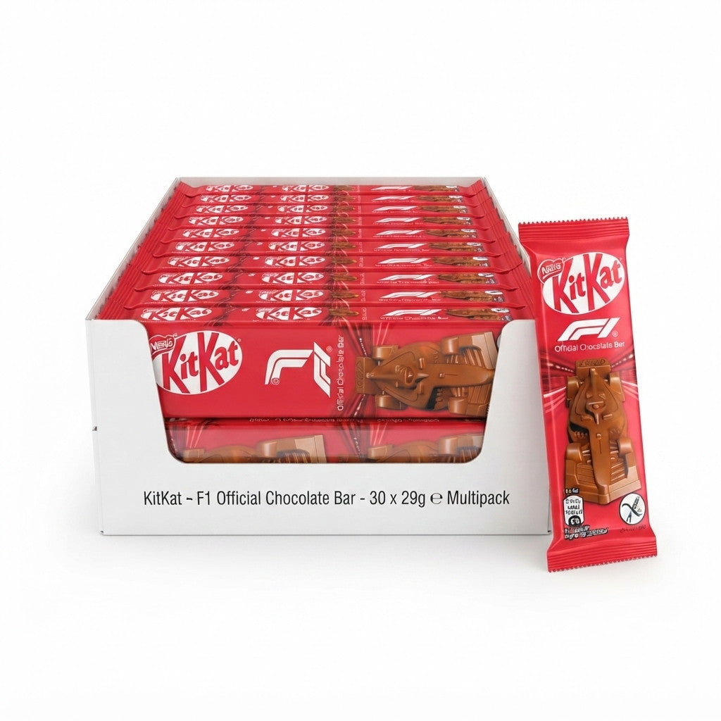 KitKat F1 Official Chocolate Bar Figure 29g x 30 Bulk Box Milk Chocolate Snack